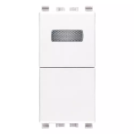 Pulsante 1P NO 10A + spia bianca bianco SERIE VIMAR EIKON