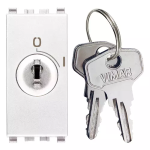 Interruttore 2P 16AX + chiave bianco SERIE VIMAR EIKON