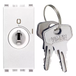 Interr. 2P 16AX + chiave unif. bianco SERIE VIMAR EIKON