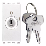 Pulsante 2P NO 16A + chiave bianco SERIE VIMAR EIKON