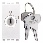 Pulsante 2P NO 16A + chiave unif. bianco SERIE VIMAR EIKON