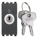 Pulsante 2P NO 16A + chiave unif. grigio SERIE VIMAR EIKON