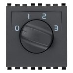Commutatore rotativo 1P 6(3)A grigio SERIE VIMAR EIKON