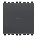 Pulsante 1P NO 10A assiale 2M grigio SERIE VIMAR EIKON
