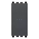 Pulsante 1P NO 10A assiale grigio SERIE VIMAR EIKON