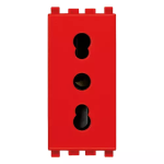 Presa 2P+T 16A P17/11 rosso SERIE VIMAR EIKON