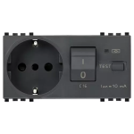 Presa 2P+T 16A P30 intb+MTDiffC16 grigio INTERBLOCCATA MAGNETOTERMICO DIFFERENZIALE SERIE VIMAR EIKON