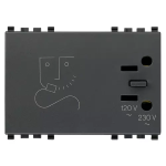 Presa per rasoio 230V grigio SERIE VIMAR EIKON