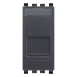 Presa RJ11 6/4 con portello grigio SERIE VIMAR EIKON