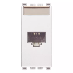 Presa RJ45 Netsafe Cat5e UTP bianco SERIE VIMAR EIKON