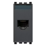 Presa RJ45 Netsafe Cat5e UTP grigio SERIE VIMAR EIKON