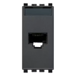 Presa RJ45 Netsafe Cat5e UTP grigio SERIE VIMAR EIKON