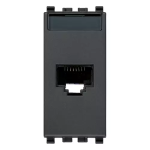Presa RJ45 Netsafe Cat6 UTP grigio SERIE VIMAR EIKON