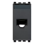 Presa RJ45 Netsafe Cat6A UTP grigio SERIE VIMAR EIKON