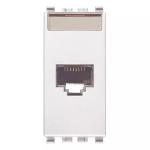 Presa RJ45 Netsafe Cat6A FTP bianco SERIE VIMAR EIKON