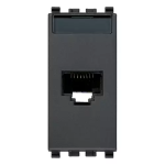 Presa RJ45 Netsafe Cat6A FTP grigio SERIE VIMAR EIKON