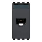 Presa RJ45 Netsafe Cat5e UTP 110 grigio SERIE VIMAR EIKON