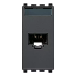 Presa RJ45 Netsafe Cat6 UTP 110 grigio SERIE VIMAR EIKON