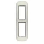 Placca Round 2M pannelli argento matt SERIE VIMAR EIKON