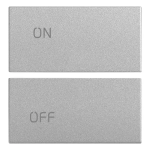Due mezzi tasti 2M simboli ON/OFF Next SERIE VIMAR EIKON