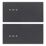 Due mezzi tasti 2M neutro pers. grigio SERIE VIMAR EIKON
