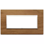 Placca 5M BS noce italiano LEGNO SERIE VIMAR EIKON EVO