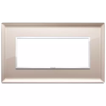 Placca 5M BS specchio bronzato CRISTALLO SERIE VIMAR EIKON EVO