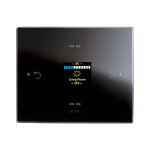 ROOM CONTROLLER KNX VETRO NERO AVE