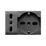 PRESA SCHUKO+BIPASSO 10/16A TEKLA 3M AVE