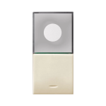 PULSANTE 1P NA 10A + PIASTRINA CLASS 1M AVE