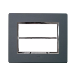 PLACCA VERA 44 ALLUMINIO ANTRACITE 6+6M AVE