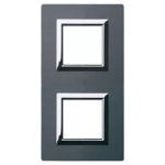 PLACCA VERA 44 ALLUMINIO ANTRACITE 2+2M AVE