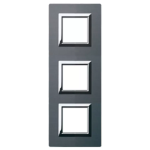 PLACCA VERA 44 ALLUMINIO ANTRACITE 2+2+2M AVE
