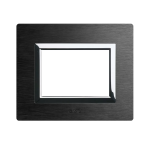 PLACCA VERA 44 ALLUMINIO ANTRACITE 3+3M AVE