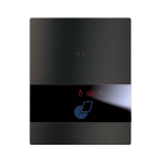 PLACCA TOUCH GESTIONE ALBERGHIERA ANTRACITE PULSANTE 3+3M AVE