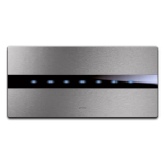PLACCA AVETOUCH ALLUMINIO NATURALE 7 COMANDI AVE