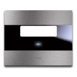 PLACCA AVETOUCH X PULSANTI ALLUMINIO NATURALE AVE