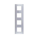 PLACCA YOUNG 44 GRIGIO METALLIZZATO 2+2+2+2 8M AVE