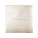 PLACCA YOUNGTOUCH BEIGE SPAZZOLATO 3D 2 COMANDI AVE