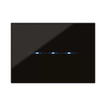 PLACCA YOUNGTOUCH NERO ASSOLUTO 3 COMANDI AVE