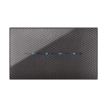 PLACCA YOUNGTOUCH CARBON SCURO 3D 4 COMANDI AVE