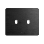 PLACCA NEW STYLE ALLUMINIO ANTRACITE 2 COMANDI AVE