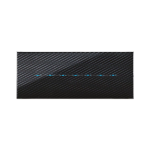 PLACCA YOUNGTOUCH CARBON SCURO 3D 7 COMANDI AVE