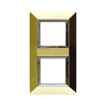 PLACCA ZAMA 44 OTTONE LUCIDO 2+2M AVE