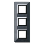 PLACCA ZAMA 44 GRIGIO SCURO METALLIZZATO 2+2+2M AVE