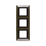 PLACCA ZAMA 44 NICHEL SPAZZOLATO 2+2+2M AVE