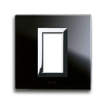 PLACCA VERA 44 VETRO NERO ASSOLUTO 1M AVE