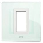 PLACCA VERA 44 VETRO VERDE ACQUA 1M AVE