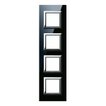 PLACCA VERA 44 VETRO NERO 2+2+2+2M AVE