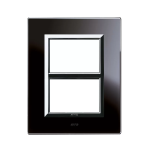 PLACCA VERA 44 VETRO NERO ASSOLUTO 3+3M AVE